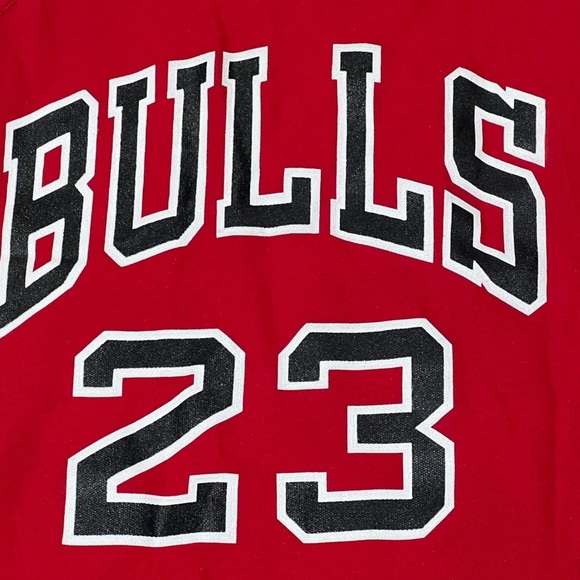 Michael Jordan Chicago Bulls 80s Vintage NBA Basketball Sand - Knit Jersey Small - Picture 3 of 6